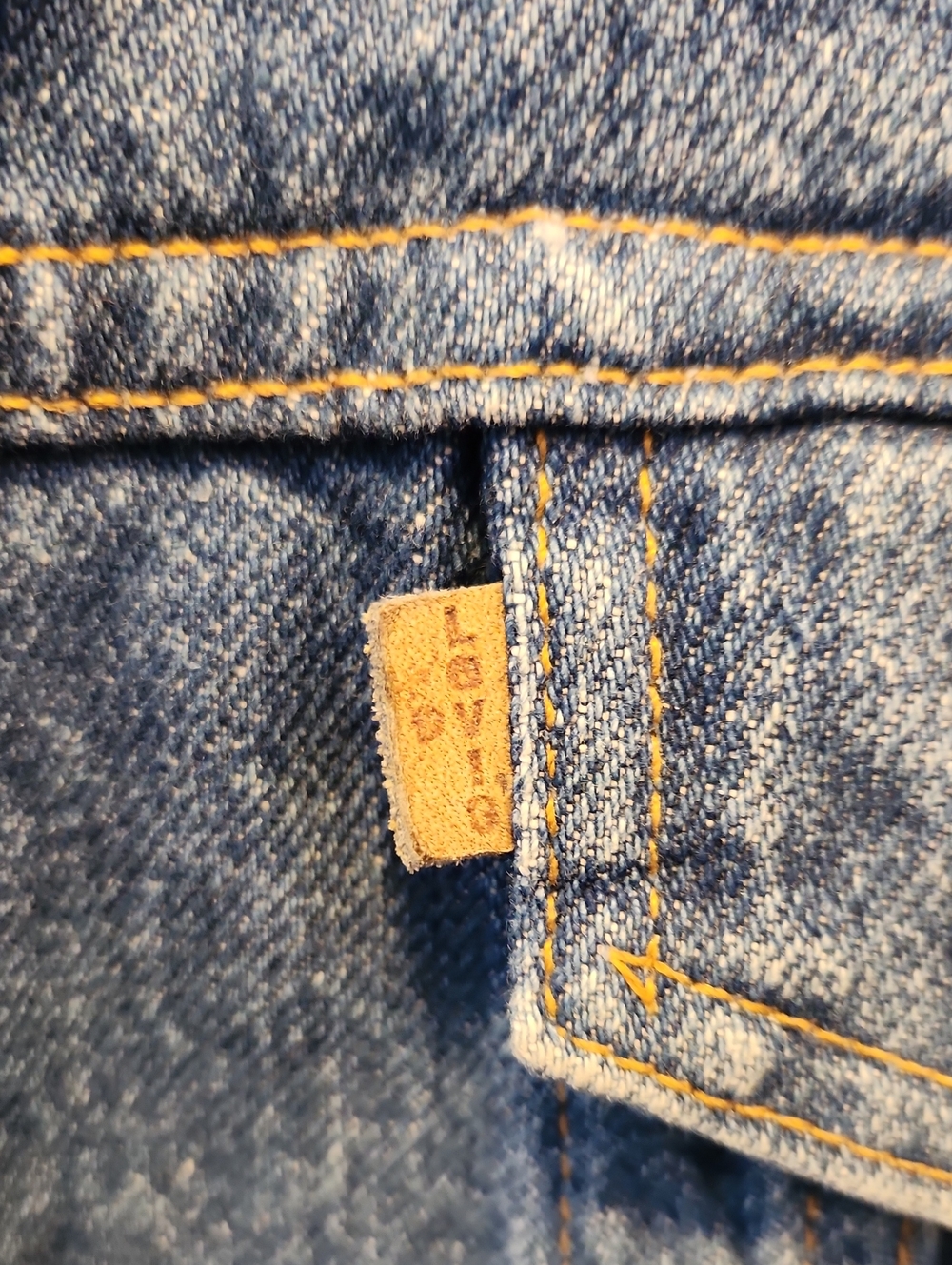 Levi's Blue Denim Vintage Trucker Jacket 80's Tall XXL 6 Pockets - Picture 3 of 14